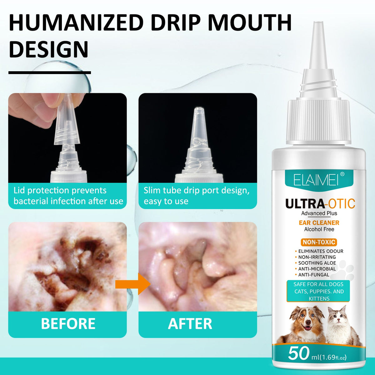 Pet Ear Cleaner 50ml - FurFresh Home
