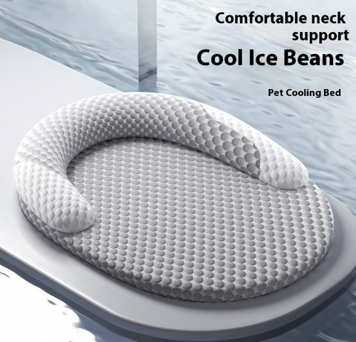 cooling pet bed - washable plush dog and cat cushion