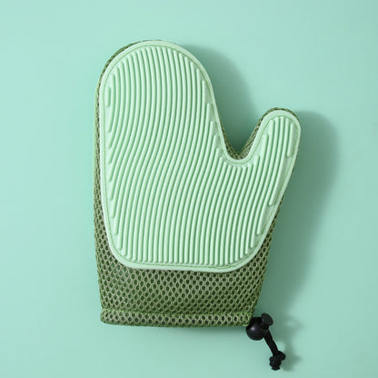 FurFresh Silicone Massage Gloves and Pet Hair Removal Brushes