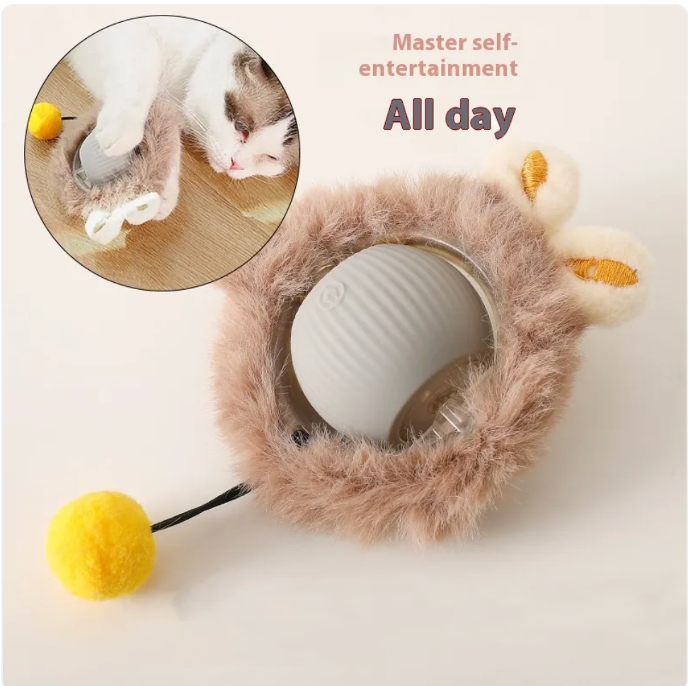 FurFresh cat interactive rolling toy