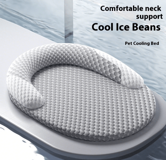 cooling pet bed - washable plush dog and cat cushion - FurFresh Home