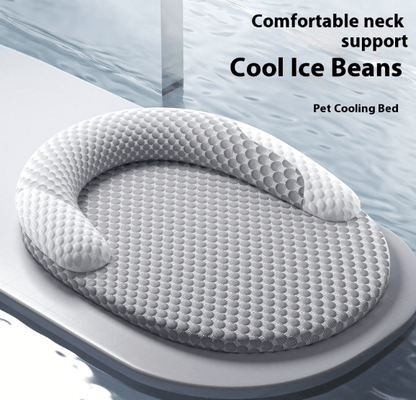 cooling pet bed - washable plush dog and cat cushion - FurFresh Home