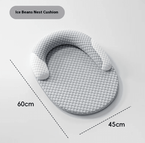cooling pet bed - washable plush dog and cat cushion - FurFresh Home