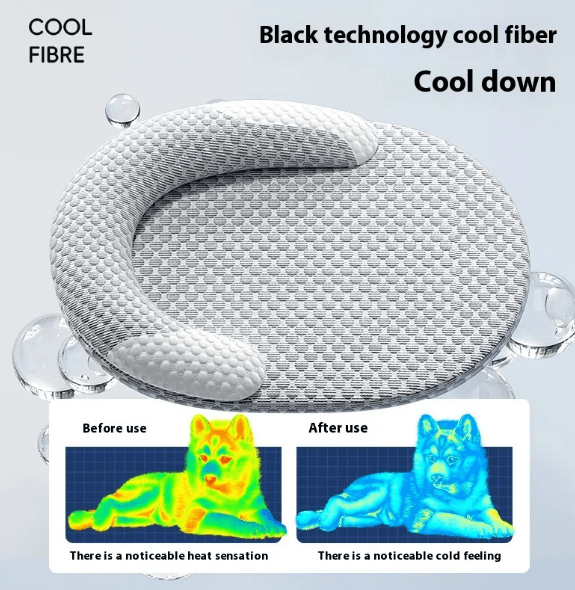 cooling pet bed - washable plush dog and cat cushion - FurFresh Home