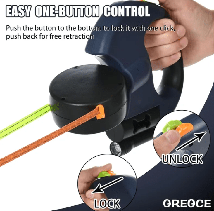 Dual Retractable Dog Leash - My Store