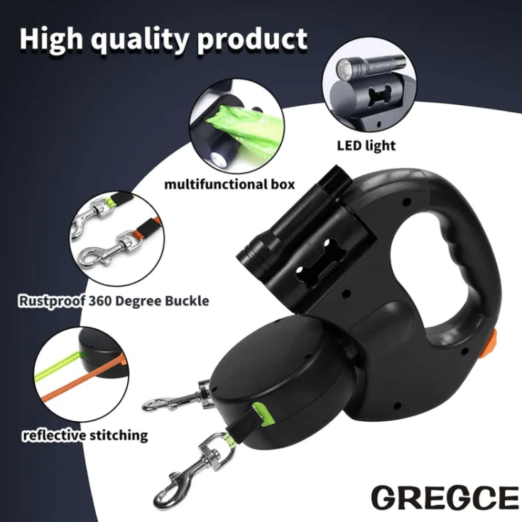 Dual Retractable Dog Leash - My Store