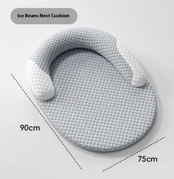 cooling pet bed - washable plush dog and cat cushion