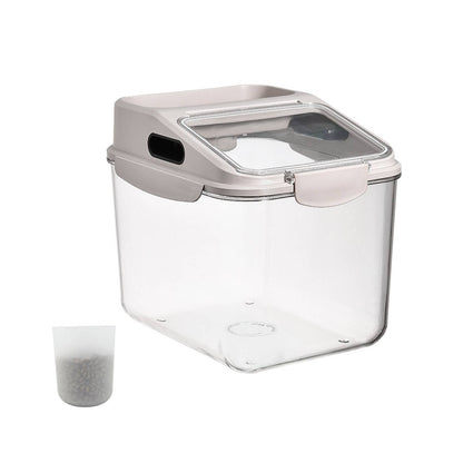FurFresh 5.5LB Dog Food Storage Container Airtight Pet Treat Bin Translucent Dry Food Grain Storage Barrels Sealed Bucket Moisture-Proof Plastic Cat Puppy Food Bin with Seal Locking Lid Keep Fresh - FurFresh Home