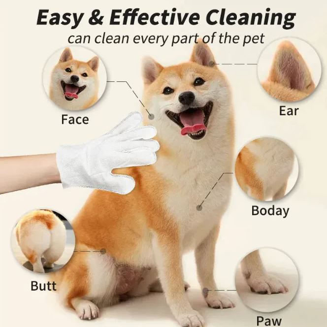 Pet Cleaning Gloves & Wipes - FurFresh Home