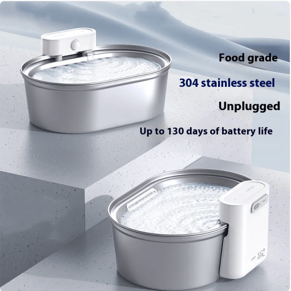 Uha Stainless Steel Automatic Pet Water Dispenser - My Store